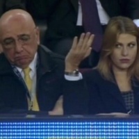 Galliani con Barbara Berlusconi durante l ultima uscita ufficiale