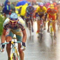 Lo scatto di Pantani sul Galibier