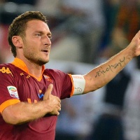Totti capitano della Roma e falso nueve