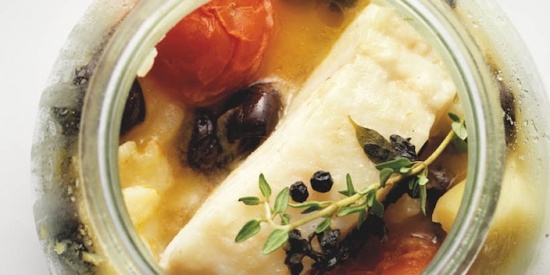 Baccalà dissalato in cartoccio di vetro