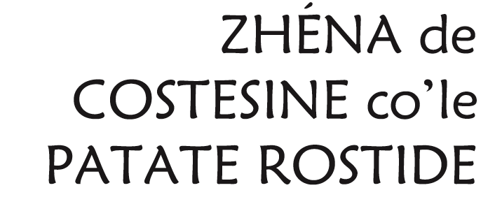 Zhena de costesine all’Osteria La Panza