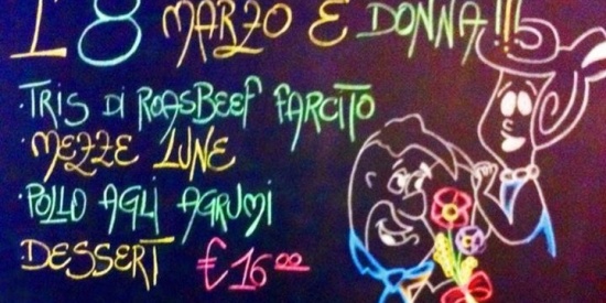 Festa della donna all’Osteria La Panza