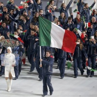 Zoeggler portabandiera della nazionale dell Italia ai Giochi Olimpici invernali