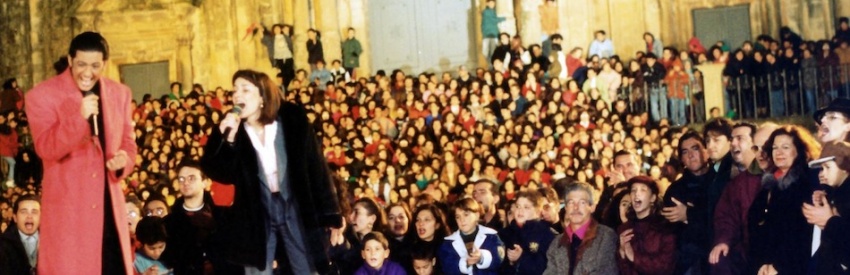 Il karaoke di Pintus a Treviso