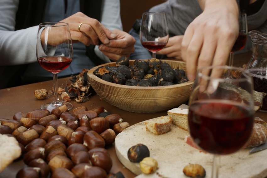 San Martin, castagne e vin